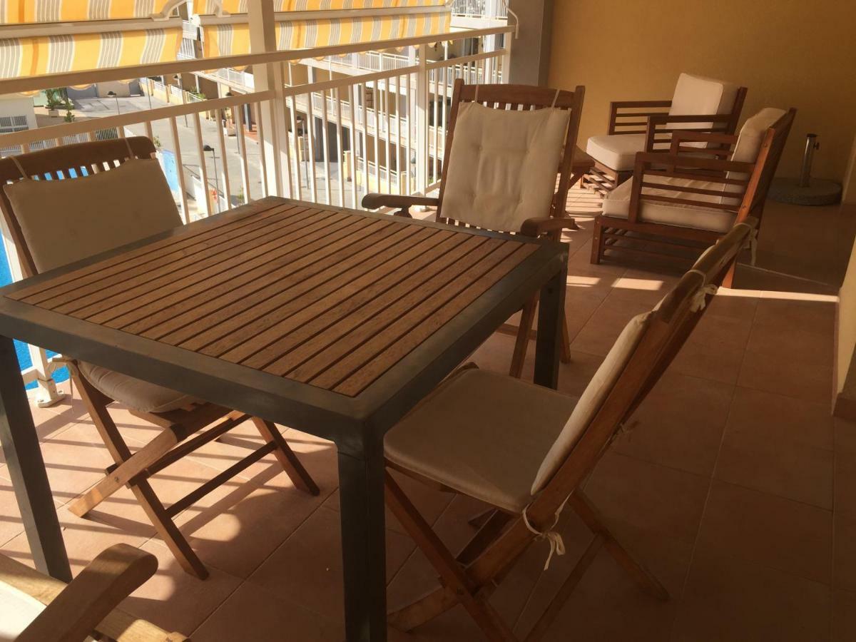2 Dorm.A/A.Vista Mar.Wifi.Gym.Sauna.Terraza.Parking. เอลกัมเปโญ ภายนอก รูปภาพ